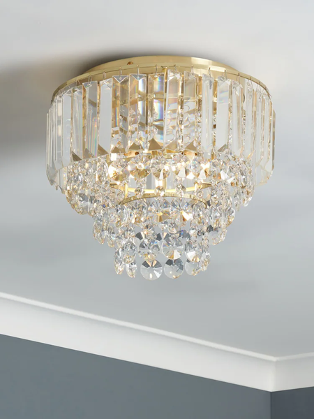 Paladina Flush Ceiling Light - Brass - Image 5