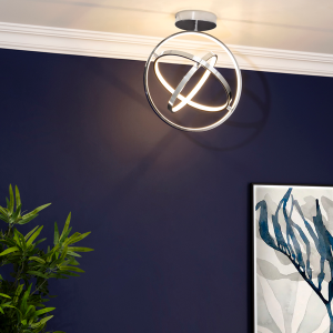Ingel 3 Rings Orbital LED Chrome -  Flush