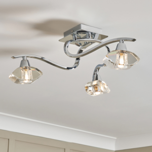 Bella 3 Light Flush - Chrome