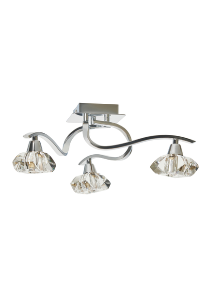 Bella 3 Light Flush - Chrome - Image 9