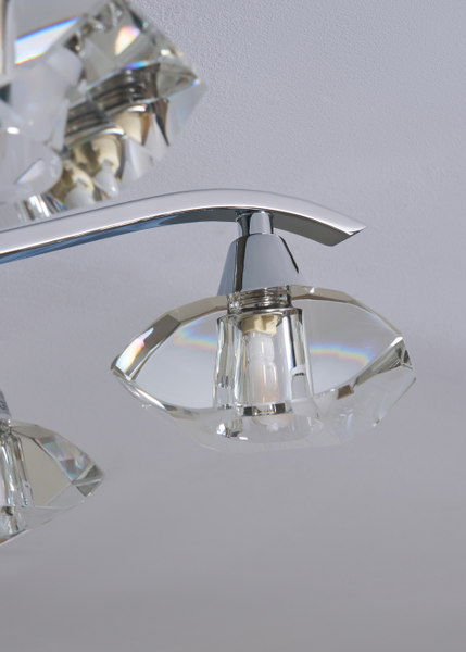 Bella 6 Light Flush - Chrome - Image 7
