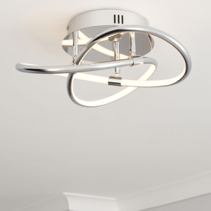 Eero Knotted shape Chrome LED - Flush