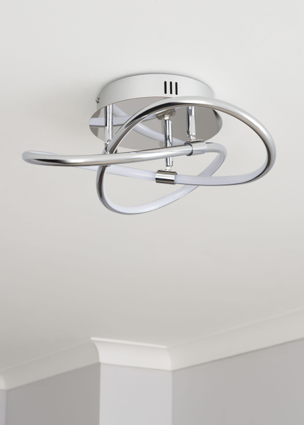 Eero Knotted shape Chrome LED - Flush - Image 6