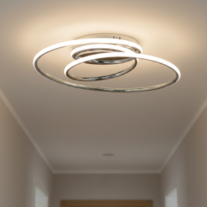 Pei Rings LED Ceiling Light Chrome - Flush