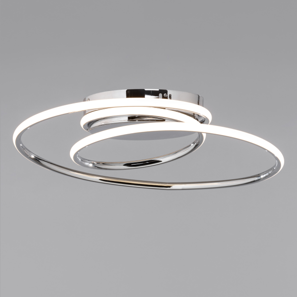 Pei Rings LED Ceiling Light Chrome - Flush - Image 5