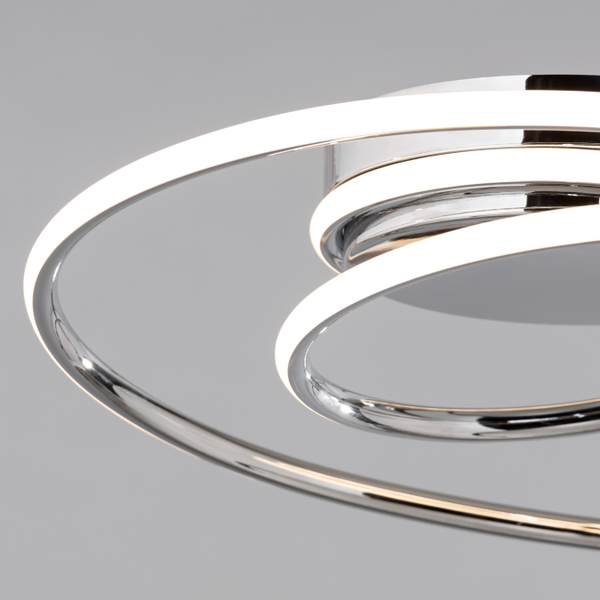 Pei Rings LED Ceiling Light Chrome - Flush - Image 7