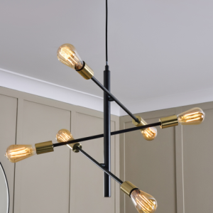 Ezra 6 Light  Adjustable Spider Fitting - Pendant
