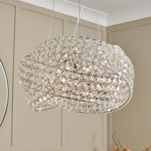 Cypress 5 Light Crystal Rings - Pendant