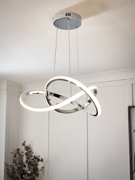 Eero Ceiling Light, Chrome - Pendant