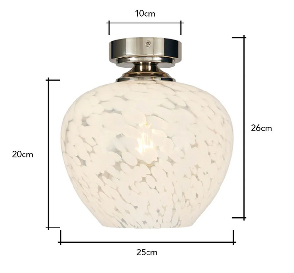 Agnes Flakestone Celing Light - Semi Flush - Image 5