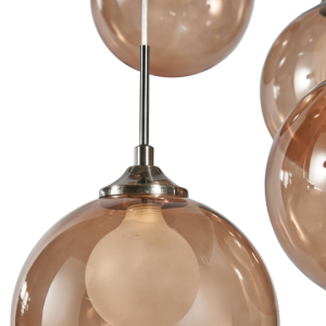 Peatrice Large Ball in Ball 5 Light Cascading Cluster - Pendant