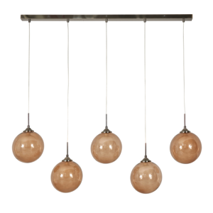 Peatrice Large Ball in Ball 5 Light Diner - Pendant
