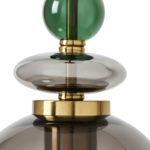 Seline 3 light Ceiling Light Brass & Green - Pendant