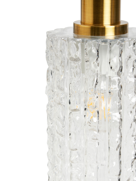 Hugo 4 Light Diner Bar Glass Light - Brass & Matt Black - Pendant - Image 5