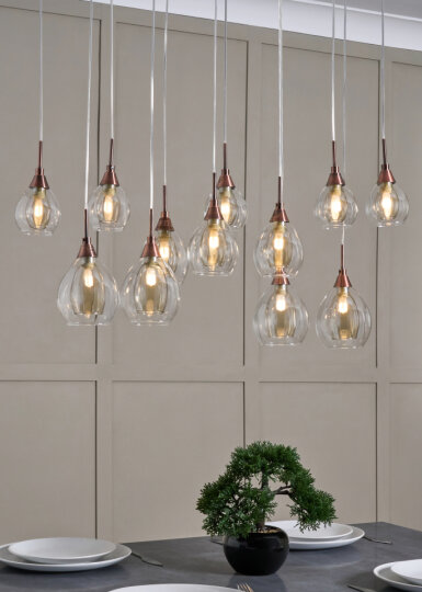 Carmella 12 Light Diner - Pendant - Image 4