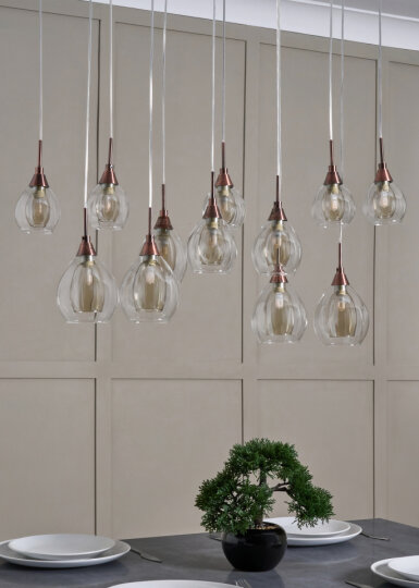Carmella 12 Light Diner - Pendant - Image 5