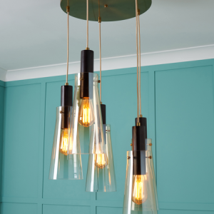 Atrani 5 light Cascading Champagne -  Pendant