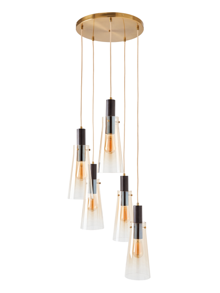 Atrani 5 light Cascading Champagne - Pendant - Image 6