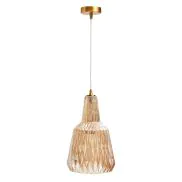 Mikael Glass 1 Light Ceiling Champagne - Pendant - Image 2