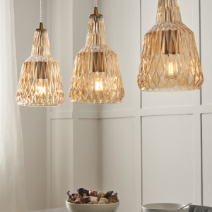 Mikael 3 Light Diner Bar Champagne - Pendant