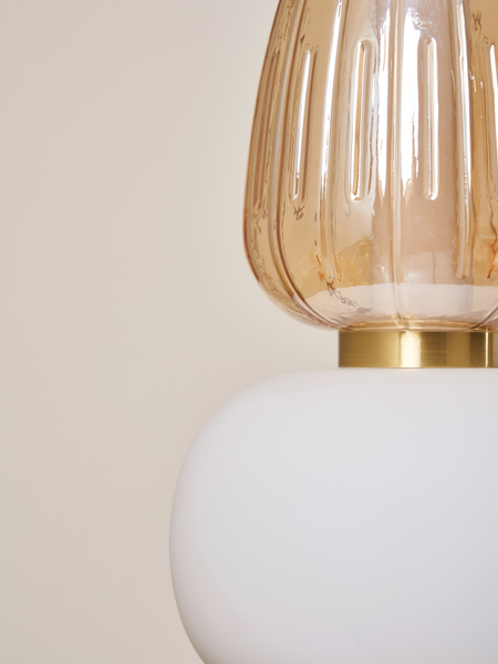 Edvin Glass 1 Light Satin Brass - Pendant - Image 3