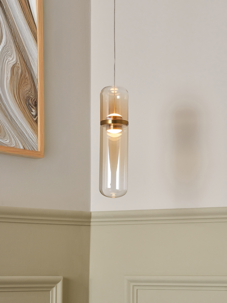 Bjorn LED Glass Light Champagne - Pendant