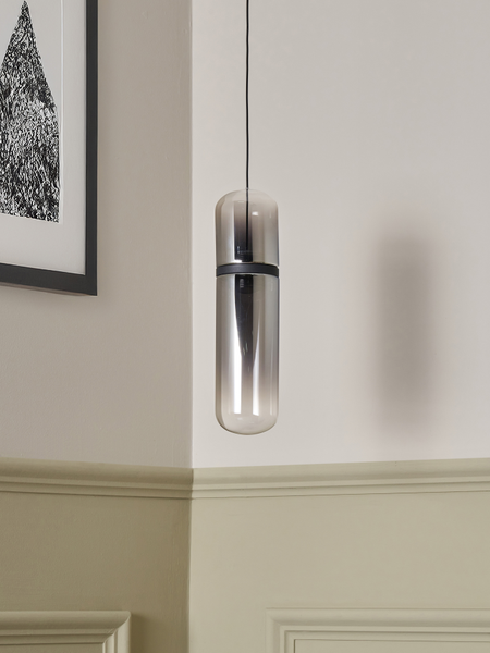 Bjorn LED Glass Light Smokey Grey - Pendant - Image 2