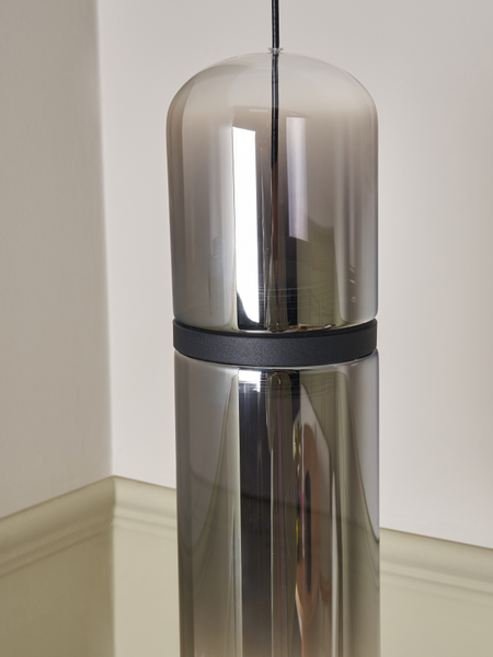 Bjorn LED Glass Light Smokey Grey - Pendant - Image 3