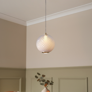 Oskar LED Glass Satin Brass - Pendant