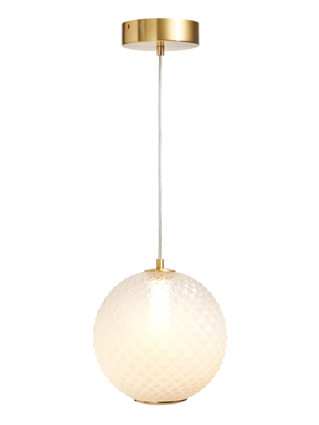 Oskar LED Glass Satin Brass - Pendant - Image 6