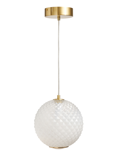 Oskar LED Glass Satin Brass - Pendant - Image 7