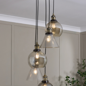 Carter Industrial 5 Light Cascade - Pendant