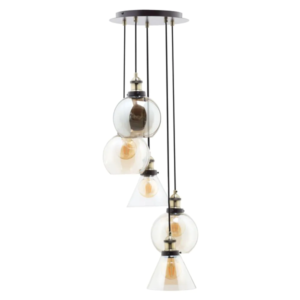 Carter Industrial 5 Light Cascade - Pendant - Image 4