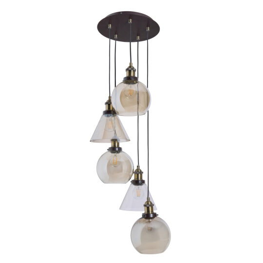 Carter Industrial 5 Light Cascade - Pendant - Image 5