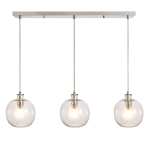 Alfie Bobble Glass 3 light diner - Pendant