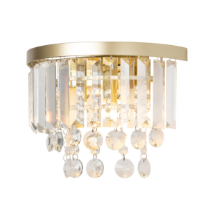 Paladina Satin Brass/clear - Wall light