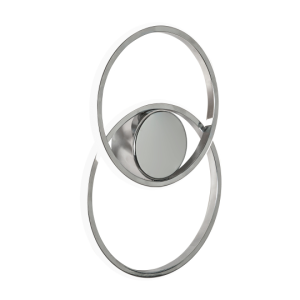 Pei 2 Ring Chrome - Wall Light