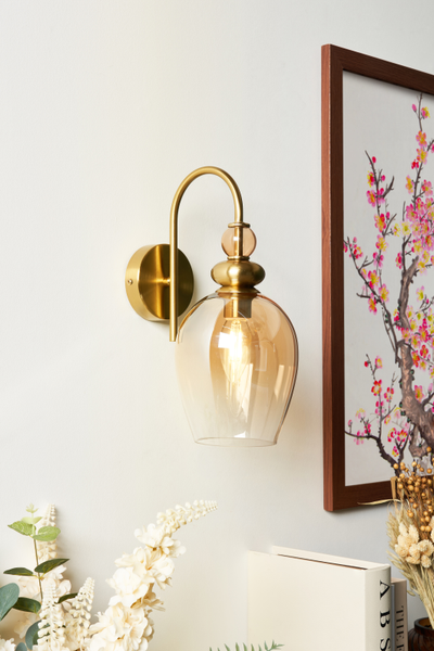 Seline Mixed colour with Brass - Wall Light