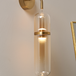 Bjorn LED Glass Champagne - Wall Light