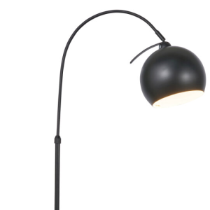 Benson Curved Satin Black - Floor Lamp