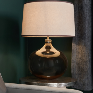 Peatrice MInk Glass Ball Large -  Table Lamp