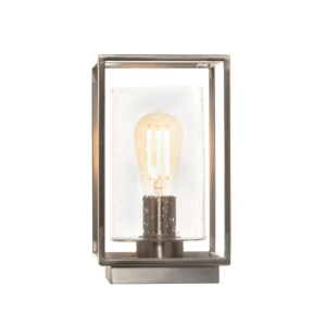 Hardy Industrial Cube Satin Nickel -  Table Lamp