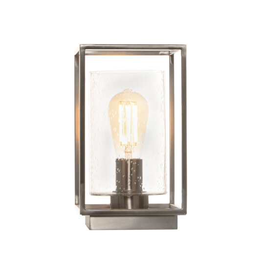 Hardy Industrial Cube Satin Nickel - Table Lamp