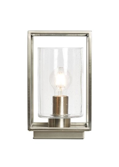 Hardy Industrial Cube Satin Nickel - Table Lamp - Image 2