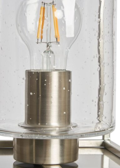 Hardy Industrial Cube Satin Nickel - Table Lamp - Image 3