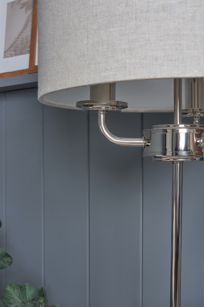 Henry 3 Light Polished Nik/Grey - Table Lamp - Image 7