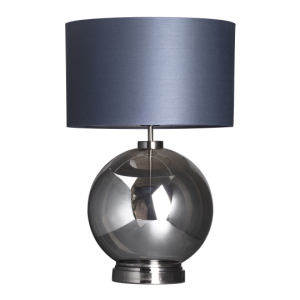 Metro Large Glass Black Nickel -  Table Lamp