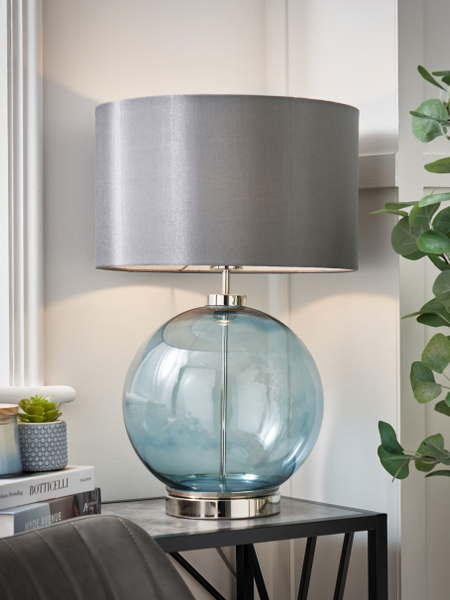 Metro Ball Polished Nickel - Table Lamp