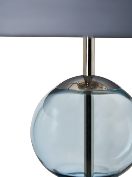 Metro Ball stacked Blue/ Nickel - Table Lamp - Image 5