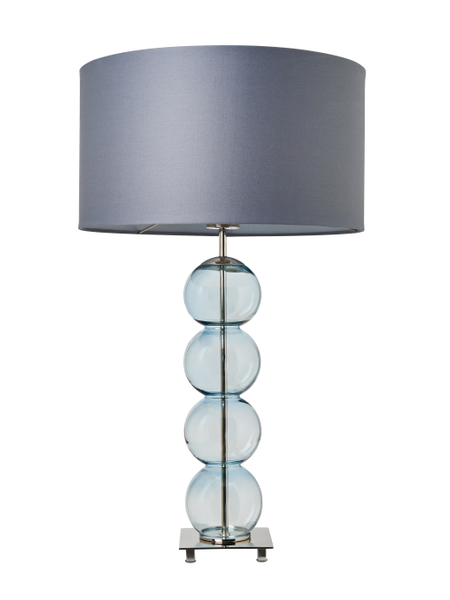 Metro Ball stacked Blue/ Nickel - Table Lamp - Image 6